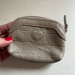 Tan taupe colored Brighton collectibles coin purse new!